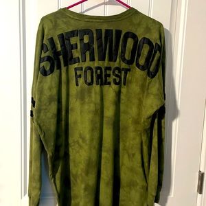 Disney Mickey Mouse Sherwood Forest Spirit Jersey Tie Dye Green Size Large